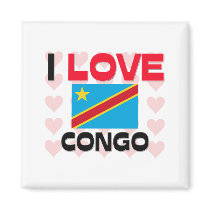 I Love Congo magnets
