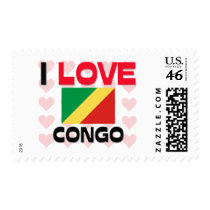 I Love Congo postage