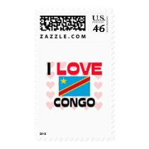 I Love Congo postage