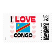 I Love Congo postage
