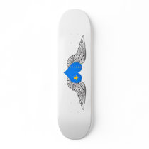I Love Congo -wings Custom Skate Board