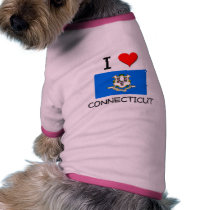 I Love Connecticut pet clothing by flagshirt I Love Connecticut pet clothing
