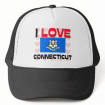 I Love Connecticut hats