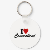 I Love Connecticut keychains by GeographyTees I Love Connecticut keychains