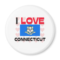 I Love Connecticut magnets by tshirtshirts I Love Connecticut magnets
