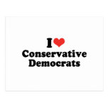 I LOVE CONSERVATIVE DEMOCRATS - .png Post Cards