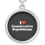 I LOVE CONSERVATIVE REPUBLI.png Necklaces