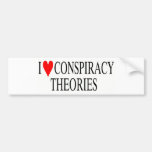 I Love Conspiracy Theories Bumper Sticker