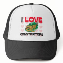 I Love Constrictors hats by AnimalShirts I Love Constrictors hats