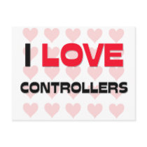 I LOVE CONTROLLERS postcards by professions I LOVE CONTROLLERS postcards