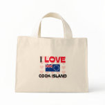 I Love Cook Island Tote Bags