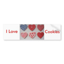 I Love Cookies Bumper Sticker