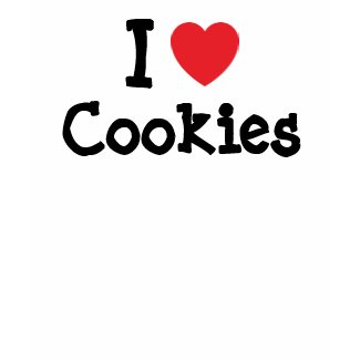 I love Cookies heart T-Shirt shirt