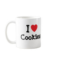 I love Cookies heart T-Shirt mug
