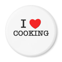 I Love Cooking Magnet