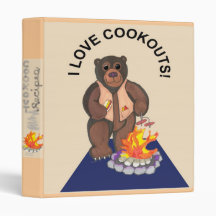 I Love Cookouts Recipe Binder
