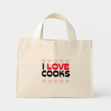 I LOVE COOKS CANVAS BAG