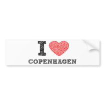 I love Copenhagen Bumper Stickers