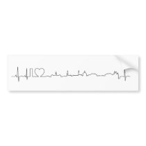 I love Copenhagen (ecg style) souvenir Bumper Sticker