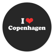 I Love Copenhagen Tshirt White Tshirt Sticker
