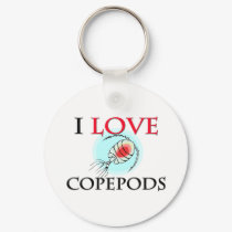 I Love Copepods keychains