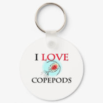 I Love Copepods keychains