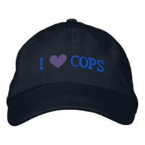 I LOVE COPS CAP embroidered hats by dogiron I LOVE COPS CAP embroidered hats