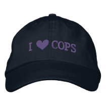 I LOVE COPS CAP embroidered hats by dogiron I LOVE COPS CAP embroidered hats