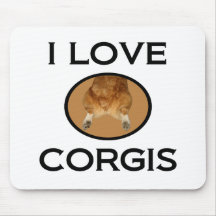 I Love Corgis Mouse Mats