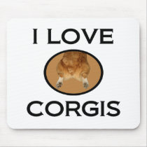 I Love Corgis Mouse Mats