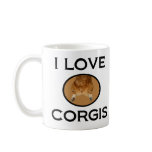 I Love Corgis Coffee Mug
