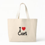 I love Cori heart T-Shirt bags
