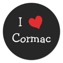 I Love Cormac stickers by definingyou I Love Cormac stickers