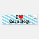 I Love Corn Dogs Bumper Stickers