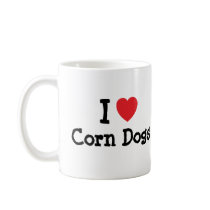 I love Corn Dogs heart T-Shirt mugs by funnycustomtshirts I love Corn Dogs heart T-Shirt mugs
