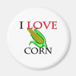 I Love Corn Fridge Magnet