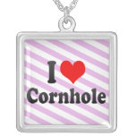 I love Cornhole Personalized Necklace