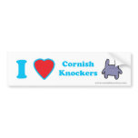 I love Cornish Knockers bumper sticker