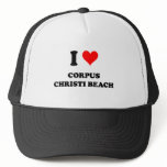 I Love Corpus Christi Beach hats