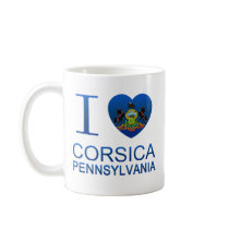 I Love Corsica, PA Coffee Mug