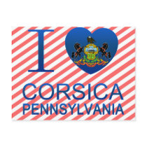 I Love Corsica, PA Post Card