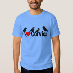 I Love Corvids Men's Basic Dark T-Shirt