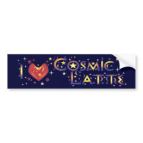 I Love Cosmic Latte bumper stickers by Sensato I Love Cosmic Latte bumper stickers