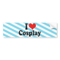 I Love Cosplay Bumper Stickers
