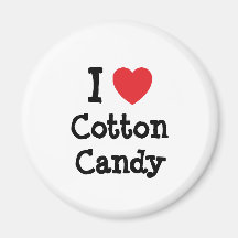 I love Cotton Candy heart T-Shirt Magnets