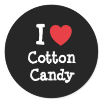 I love Cotton Candy heart T-Shirt stickers