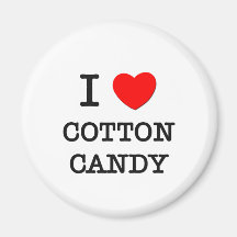 I Love Cotton Candy Magnet