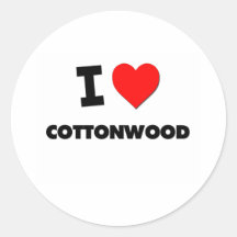 I love Cottonwood Stickers