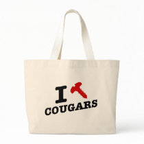 I love cougars - cougar hunter canvas bag