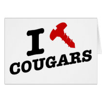 I love cougars - cougar hunter cards